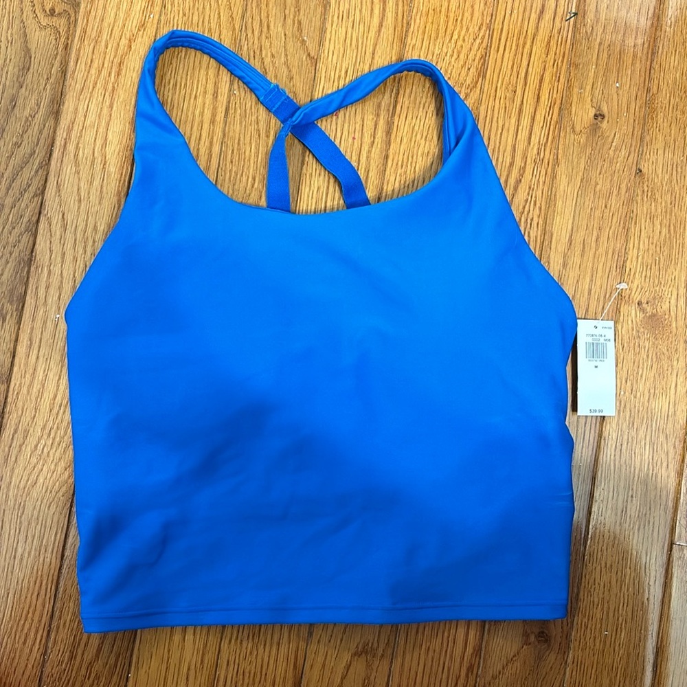 Old navy adjustable sports bra in royal blue